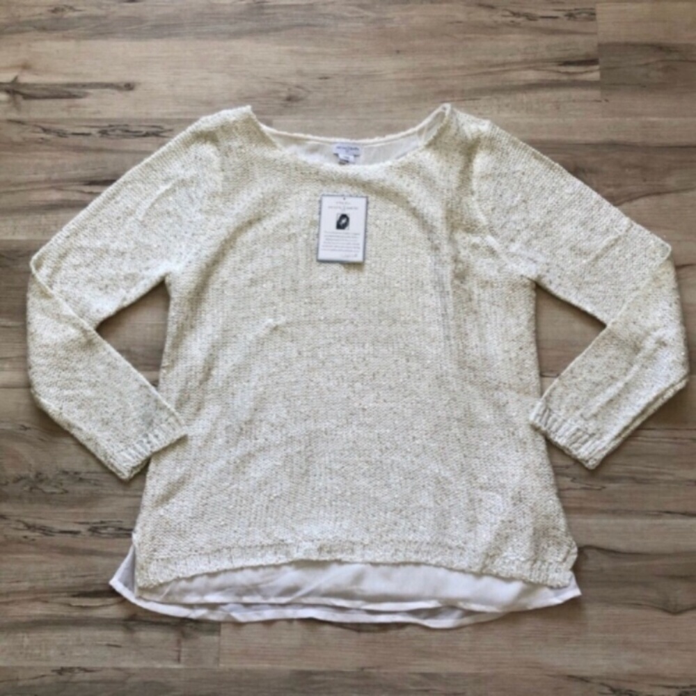BNWT!! Lightweight Knit Sequin Jaclyn Smith Sweater